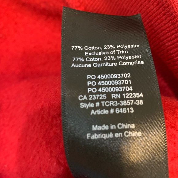 Tna The Iconic Hoodie Red Size Medium - Picture 4 of 15